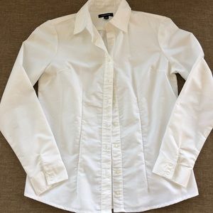 Long sleeved white shirt